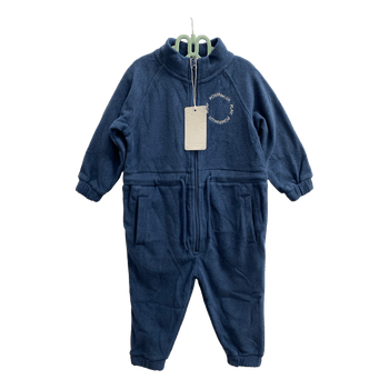 Blue fleece jumpsuit