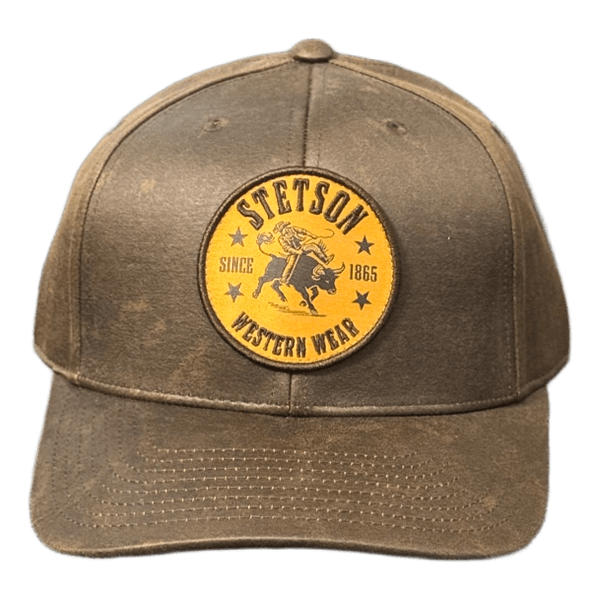 Brown Stetson baseball cap