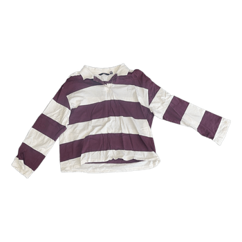 Stribet langærmet polo