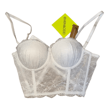 White lace corset