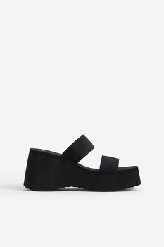 Wedge slip-on sandals