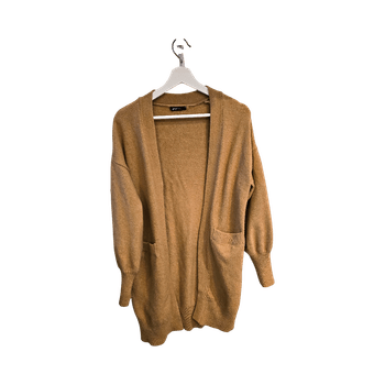 Beige long cardigan