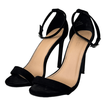 Black stiletto sandals