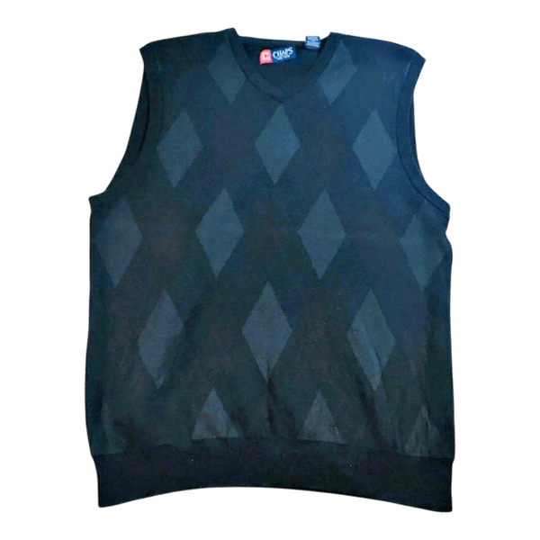 Chaps Argyle Neuleliivi - Musta - M/L