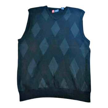 Chaps Argyle Neuleliivi - Musta - M/L
