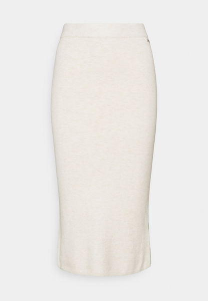 Beige midi skirt