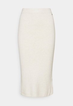 Beige midi skirt