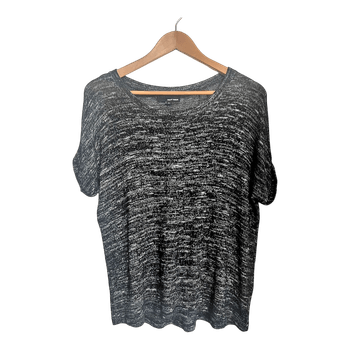 Harmaa meleerattu paita - S