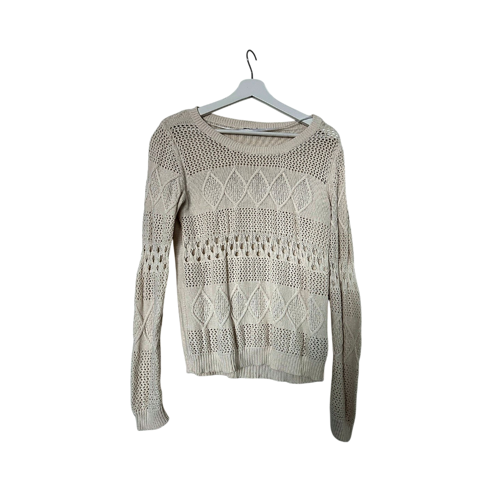 Beige knitted sweater vila