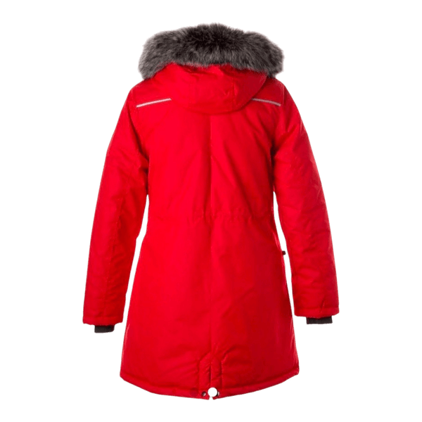 Red winter parka