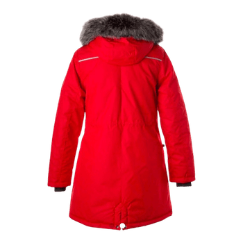Red winter parka