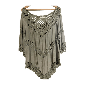 Cream boho paita blouse