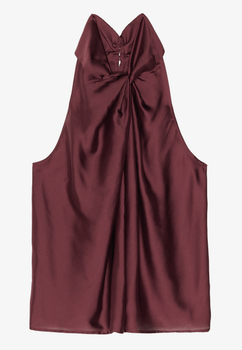 Dark burgundy blouse