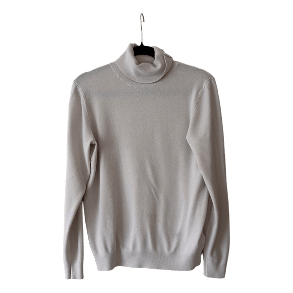 Beige turtleneck sweater
