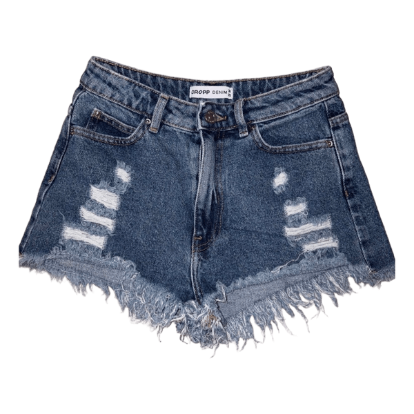Blue denim shorts