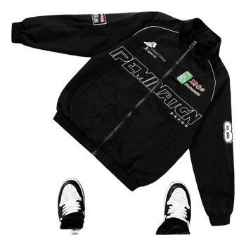 Black racing jacket
