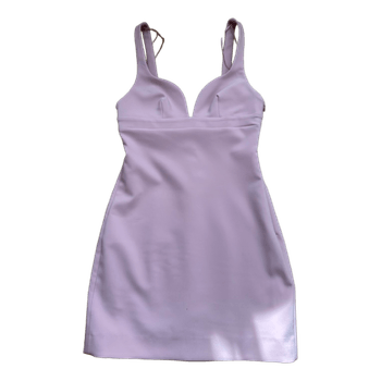 Pink bow mini dress
