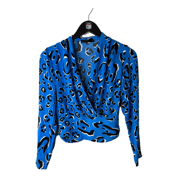 Mohito blue leopard blouse