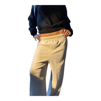 Asos cream textured trousers