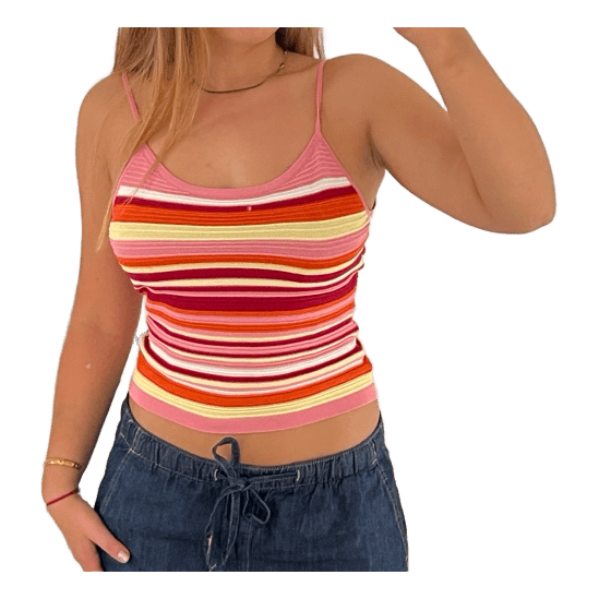 Stribet top
