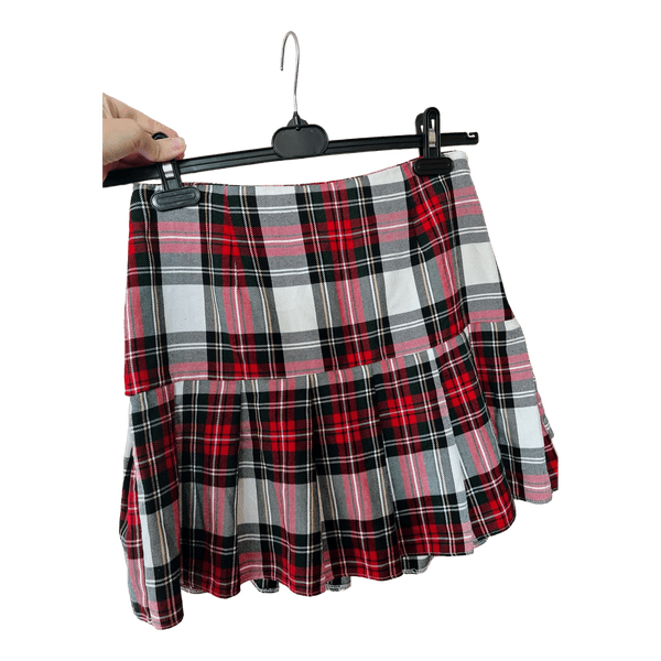 Asos pleated tartan skirt