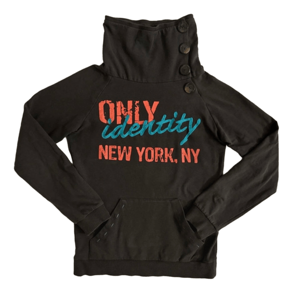 Black graphic sweatshirt