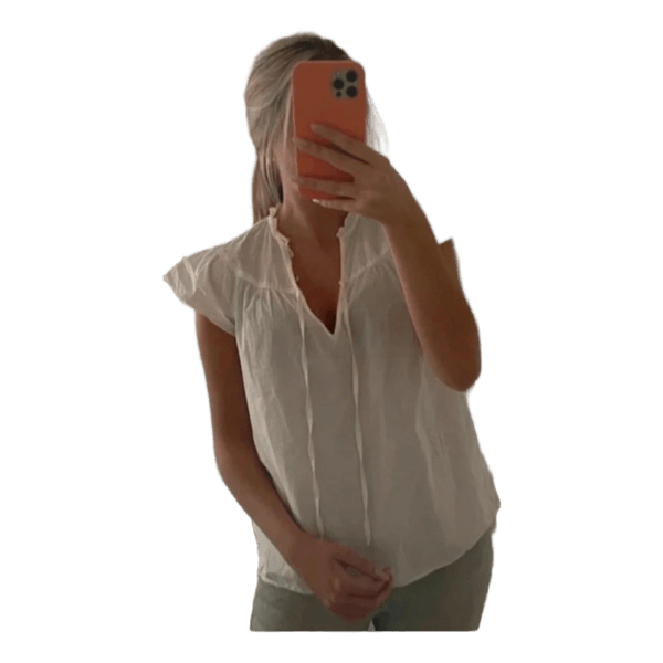 Vit blus