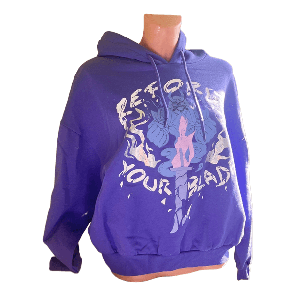 Purple graphic hoodie