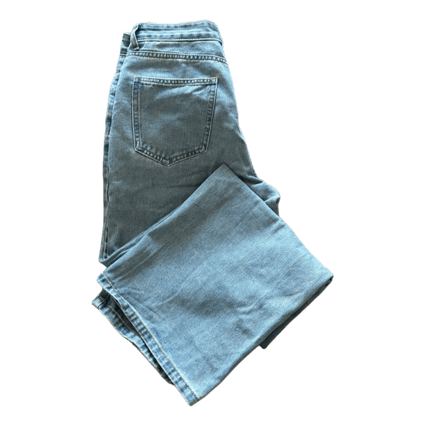 Lyseblå wide leg jeans