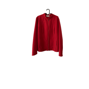 punainen vetoketjutakki