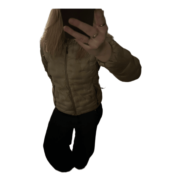 Beige quilted jacket