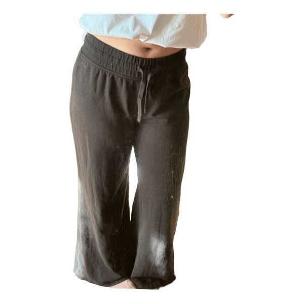 Black wide leg trousers