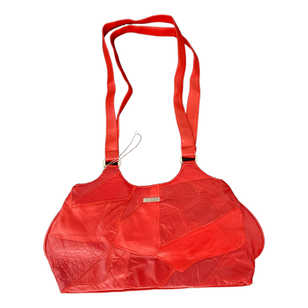 Red  leather bag