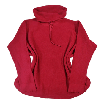 Lauren Ralph Lauren Kauluksinen Neule - 100% Puuvillaa - Punainen -2XL