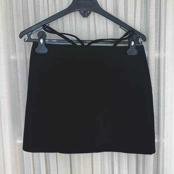 Black miniskirt