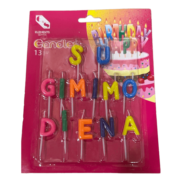 Gimtadienis cake candles
