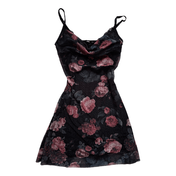 Floral print mini dress