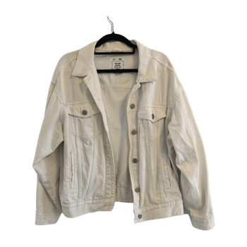 Valkoinen denim takki