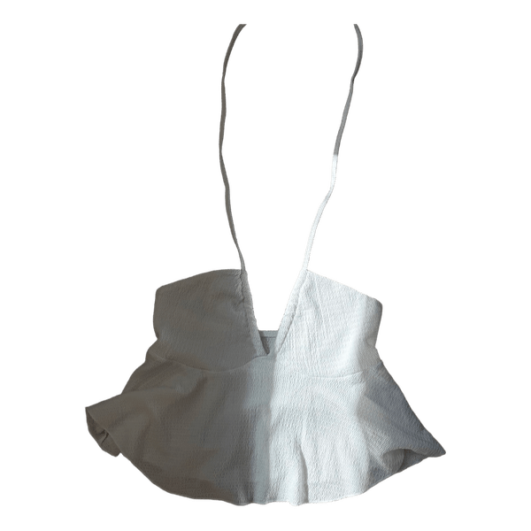 Hvid halterneck top