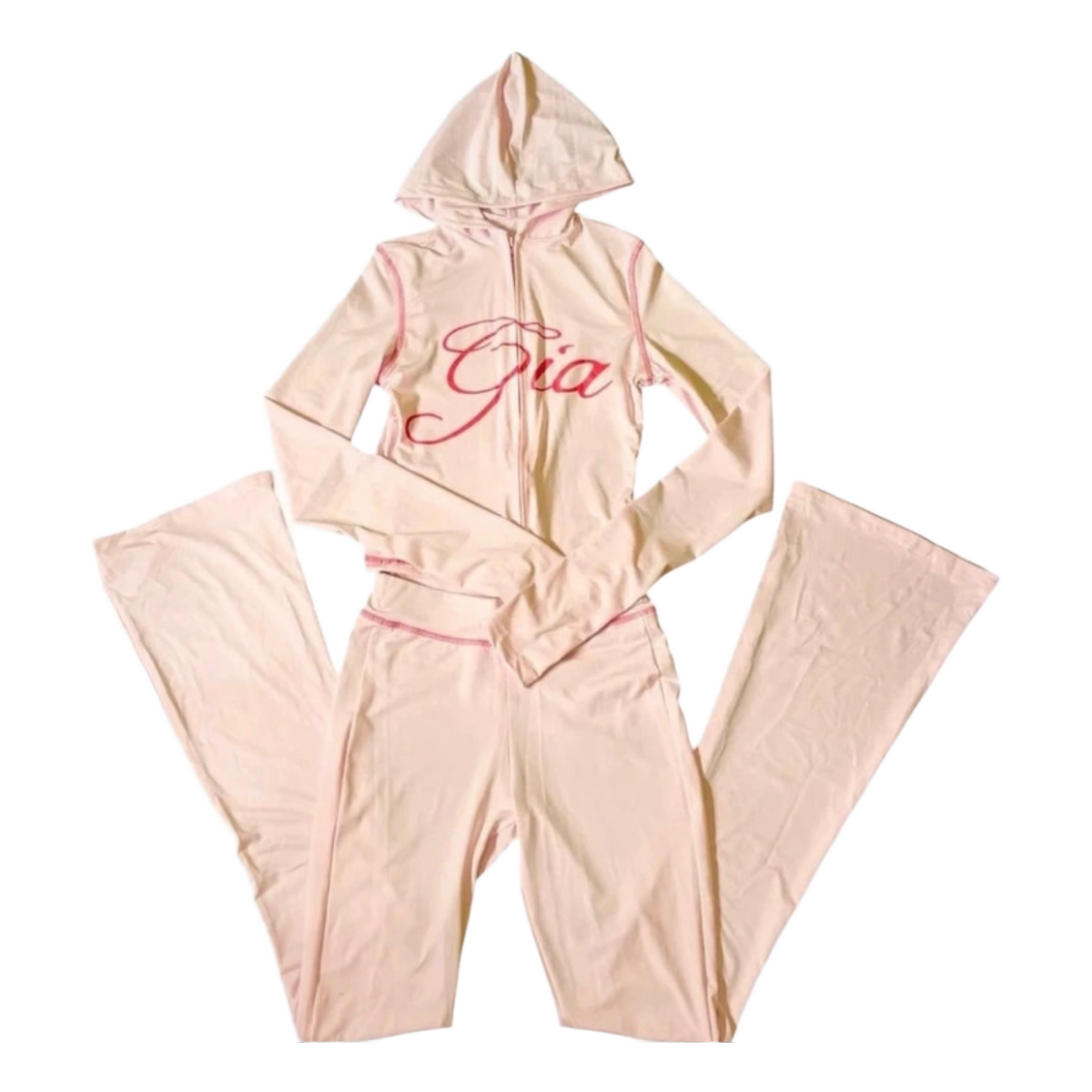 I AM GIA baby pink tracksuit