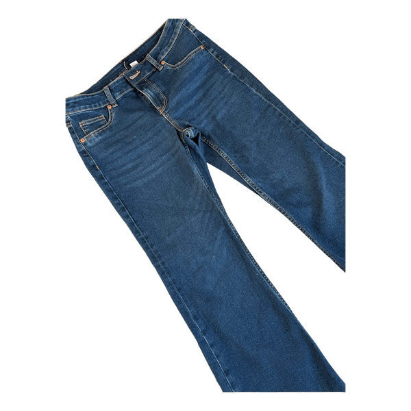 Blue denim jeans