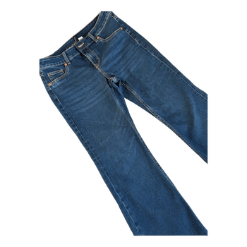 Blue denim jeans