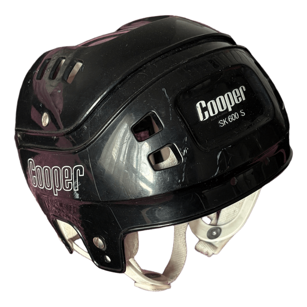 Black Cooper hockey helmet