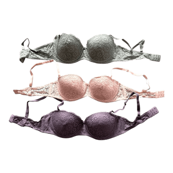 Three lace bras