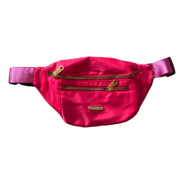 Pink nylon bum bag