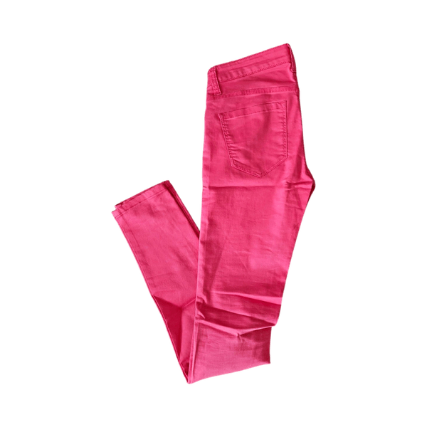New denim trousers in pink (W26/XS)