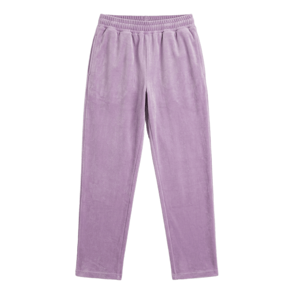 Violet velour trousers