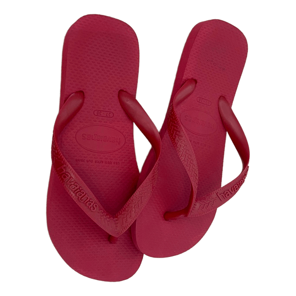 Røde Havaianas klipklappere