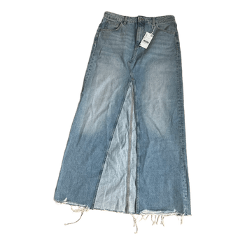Mango denim long skirt