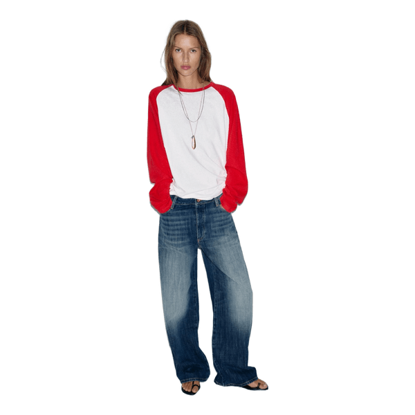 Blå denim jeans